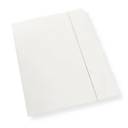 Teczka tekturowa A4 z gumką biała - 300g Teczka tekturowa A4 z gumką biała - 300g